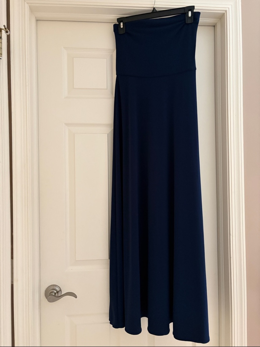 Polo by Ralph Lauren Navy Strapless Maxi Dress